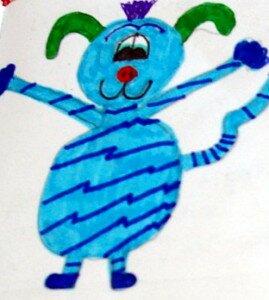 blauwe hond