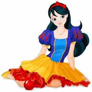 Pretty girl wearing Snow White costume